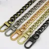 Tasonderdelen accessoires stalen ketens 9 mm doe -het -zelf afneembare vervangende tas ketting riemen riemen voor handtassen hanteren schouder crossbody 221125