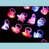 Party Favor Ring LED LIGHTS UP Toy Party Favor Wing Flash of Light Rings tecknad luminescens Barn Sm￥ leksaker Drop Leverans Hem DHWGS