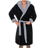 Erkekler Placowear Winter Sıcak Aşıklar Kadınlar Erkekler Uzun Çubuk Kalın Kimono Batrobe Sıradan Nightdress Yumuşak Homewear Plus Boyut L5 221124