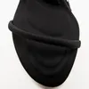 Kl￤dskor svart nylon sn￶rning sandaler med vita strass kristallkilar och ankel sn￶ren dekorerad logotypbokst￤ver'9.5 cm