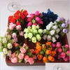 Fleurs Décoratives Couronnes À La Main Mini Soie Rose Bouquet Fleur Artificielle Décoration De Mariage Diy Guirlande Clip Art Faux Fleurs 2 Dh3Ej