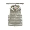 Dames Vest Jassen Mode Donsjack Vesten Casual mouwloos Casual jassen met capuchon