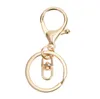 Lobster Clasp Key Chains Keyrings Round Split Keychain Car Key Rings Blank Metal Keychains