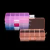 10 Grids Jewelry Storage Box Plastic Transparent Display Case Organizer Holder for Beads Ring Earrings Jewelry i0413