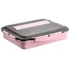 Dinnerware Sets Carry Square Ironing Thermal Insulation Compartment Student Lunch Box Storage Work