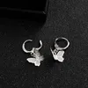 Asymmetric Cross Stud Earrings for Women New Trend Fashion Style Piercing Earrings with Cross Hip Hop Jewelry Gift