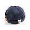 Beanieskull Caps Maden Men Justerbar denim Beanie Skull Cap Dockworker Hat Roll Cuff Cuff Caps Sailor Hats Male 221128