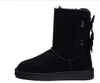 Designer Women Australia Australian Boots Womens Winter Snow Furry Satin But Botki Kokkie skórzane na zewnątrz