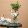 Vazenhars dierhoofd vaas met vissen tank bubbel natuurlijke cactus sappige planten bloem potten decoratie zebra giraf creatief ambacht 221126