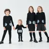 Family Matching Outfits boys girls zipper casual dress top romper family matching clothes children baby teen fall winter cotton fashion clothing 221125