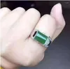 Cluster Ringe Natürlicher Hetian Jade Mann Ring 925 Sterling Silber Großhandel Feinschmuck 8 10mm Edelstein