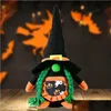 Inne świąteczne dostawy imprezowe Halloween Plush Dolls Materiały imprezowe 23 cm bez twarzy Zielona warkocz czarna czapka biała broda gnomes stadnina lalki dhqkg