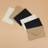 Greeting Cards 204080PCS Classical White Black Kraft Blank Mini Paper Window Envelopes Wedding Invitation Gift mailers 221128