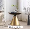 Vintage wooden small tables living room furniture coffee table beside sofa home stay balcony leisure iron