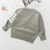 Cardigan Kids Maglione lavorato a maglia a righe Autunno Inverno Boy Girl Pullover Bambini Vestiti morbidi Ragazzi Top Abbigliamento abbigliamento 221128