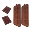 Backformen Sile Mould 12 gleichmäßige Schokoladen-Fondant-Formen DIY Candy Bar Mod Kuchendekorationswerkzeuge Küche Backzubehör 414 N2 Dr Dherk