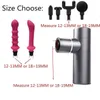 Sex Massager Automatisk maskin Fascial Massage Gun Head Adapter Vaginal Anal Vibrator Orgasm Dildos Penis Women Masturbator Adult Toy651G