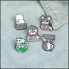 Broches épingles juste une autre broche en émail de souris épingle pour femmes robe de mode manteau demin demin metal dromon broche badg dhgarden dhhsl