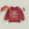 Pullover 1011 Lioraitiin 06Years Toddler Baby Boy Girl Autumn Christmas Sweatshirt Letter Tree Print LongSleeved Loose 221125