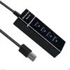 Ports 2.0 3.0 USB Hub Splitter High Speed ​​Multi Adapter Expander Cable för Desktop PC Laptop