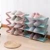 Clothing Storage Multi-Layer Z-Shaped Shoes Rack Entrance Hall Stainless Steel Shelf For Book Home Shoe Removable