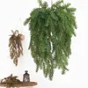 Decorative Flowers Artificial Christmas Garland Ivy Vine Greenery Pine Needles Cypress Plant For Xmas Home Decor