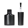 Nail Art Kits 5/10/20pcs Polish Bottles Empty With Brush Black Plastic Travel Cosmetic Containers DIY Gel Storage Refillable
