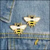 Broches Broches Broches En Émail Drôles Broches Abeille Mignon Petit Insecte Femmes Badge Chemise De Noël Décor Broche Broche En Métal Kawaii Fa Dhgarden Dhftz