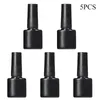 Nail Art Kits 5/10/20pcs Polish Bottles Empty With Brush Black Plastic Travel Cosmetic Containers DIY Gel Storage Refillable