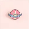 Pins Brooches Creative Feminism Badge Brooches For Women Round Zinc Alloy Letter Girls Re Boys Drool Denim Shirts Hats Bags Enamel Dhmyt