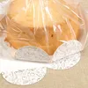 Gift Wrap 10 Pcs 6/8 Inch Plastic Cake Bag Home Party Birthday Chiffon Packaging With Paper Tray Puff Baking Candy Cookie