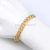 Colliers pendentif à breloques en or 14 carats, véritable bracelet à maillons cubains 12mm