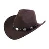 Beretten imitatie wollen vrouwen mannen voelden fedora winter hoed westerse cowboy hoeden jazz peetvader sombrero caps fedoras chapeau