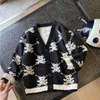 Cardigan Autumn Winter Girls Boys Fleece Sticking Sweaters Baby Children 221128