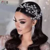 Festive Party Accessory Wedding Tiara Comb Diamond Baroque Bridal Headwear Crown Rhinestone with Jewelry Hair Accessories Bridal Crowns Headpieces HP262