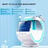Wielofunkcyjny 7 w 1 Smart Ice Blue z systemem diagnozowania skóry Hydro Dermabrazion Tlen Analiza skóry i maszyna do wybielania