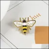 Broches Broches Broches En Émail Drôles Broches Abeille Mignon Petit Insecte Femmes Badge Chemise De Noël Décor Broche Broche En Métal Kawaii Fa Dhgarden Dhftz