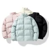 Mens Down Parka Warm Addensare Fashion Coat Winter Oversize Casual Jacket Uomo Streetwear Hip Hop Donna 221128