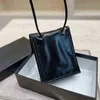 Wysokiej jakości torby na ramię Kobiet torebka Kobieta czarna warstwa farby mody TOTE 211116