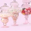 Bouteilles de stockage Bocaux en verre européens avec couvercle créativité pot de bonbons transparent gâteau de dessert de mariage mis en scène décoration de la maison moderne