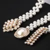 Belts Pearl Belt Elastic Waist Chain Rhinestone Decoration Fashion Dress Suit Crystal Strap For Women Four Seasons