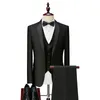 Costumes pour hommes Blazers Hommes Tuxedos Slim Fit Business Party Marié Mariage Bal Bal Banquet Mariage Soirée Dîner Costume 3 Pièces Châle Revers 221128