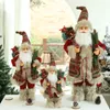 Décorations de Noël 60cm Big Santa Claus Poupées Rose Noël Pendentifs Joyeux Arbre Décor pour la maison Enfants Naviidad présente Noel Cadeaux Natal 221125
