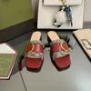 Slippers Slider Women Grand Leather Sandals Metal Circular Flip Flops Outdoor Classic Flat Beach Shoes مصمم جديد