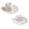 Boinas Decoración occidental Sombreros de niño de vaca Traje Ropa Accesorios Sombrero de mujer para novia