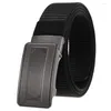 Belts Automatic Buckle Nylon for Men Business Fashion Canvas Belt Belt Disual Discal