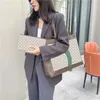 Женщины большие сумки для плеча 2pcs/set кожаные печатные сумочки знаменитые дизайнеры бренды дизайнер роскошный кошелек сумка моды