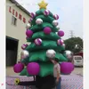 Activités de jeux 4M-8M arbre de Noël gonflable géant arbre de Noël avec des ornements pour la décoration de maison/centre commercial