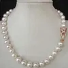 Merveilleux bijoux 18 "10 mm Collier de perle de mer du Sud blanc 18 mm