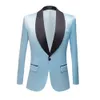 Herrenanzüge Blazer helles Gesicht geprägter Anzug Grün Violett Gelb Blau Mantel Maßgeschneiderte Casual Hochzeit Prom Bräutigam Blazer Jacke 221124